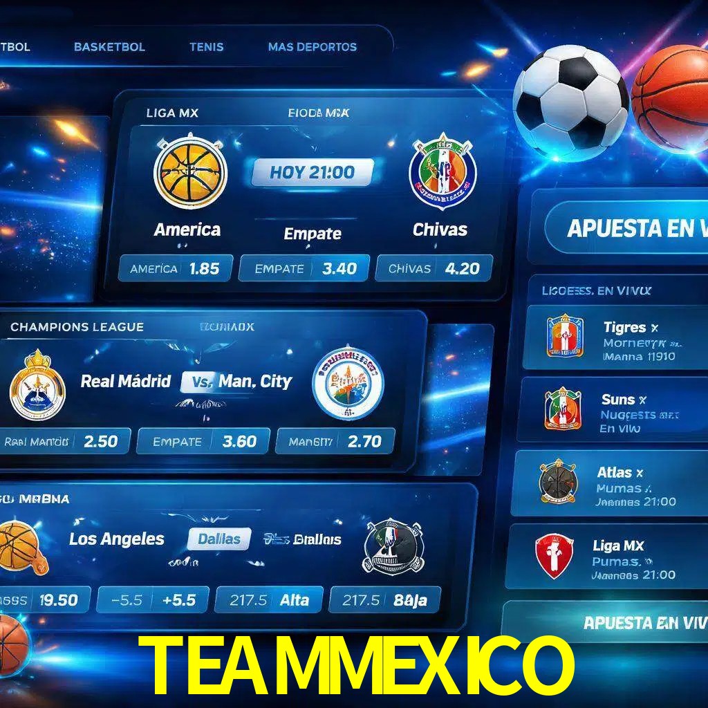 Mercados de apuestas deportivas TEAMMEXICO para jugadores en México